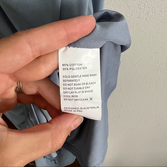 NWT 🌹 Dust Blue Strappy Bodycon Dress - Picture 5 of 5